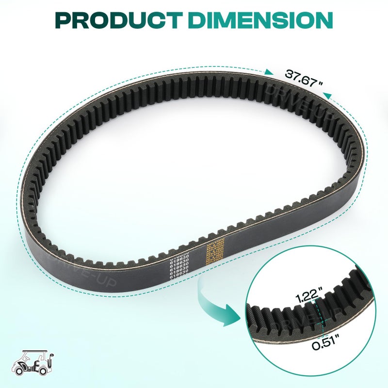 Drive-up Drive Belt for EZGO RXV Gas 2011-Up Golf Cart Replace OME 618630 - Image 3